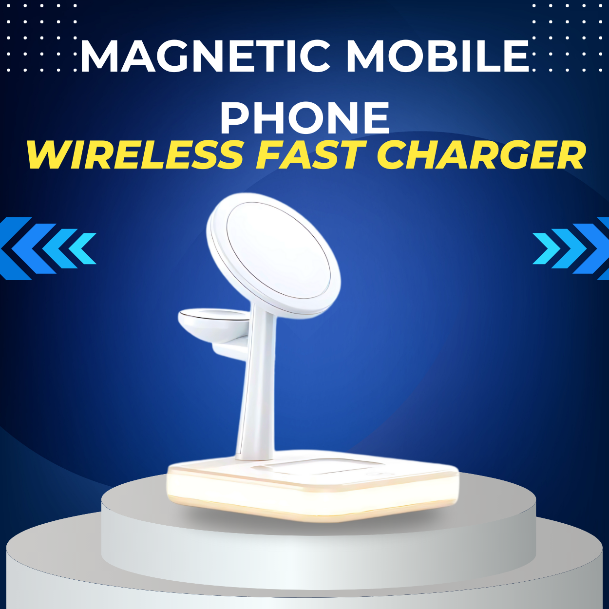 Magnetic Mobile Phone Wireless Fast Charger Three-in-one Applicable Earphone Watch
